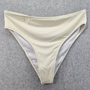 We Wore What NWOT‎ High Waisted Cheeky Bikini Bottoms Women's Lg